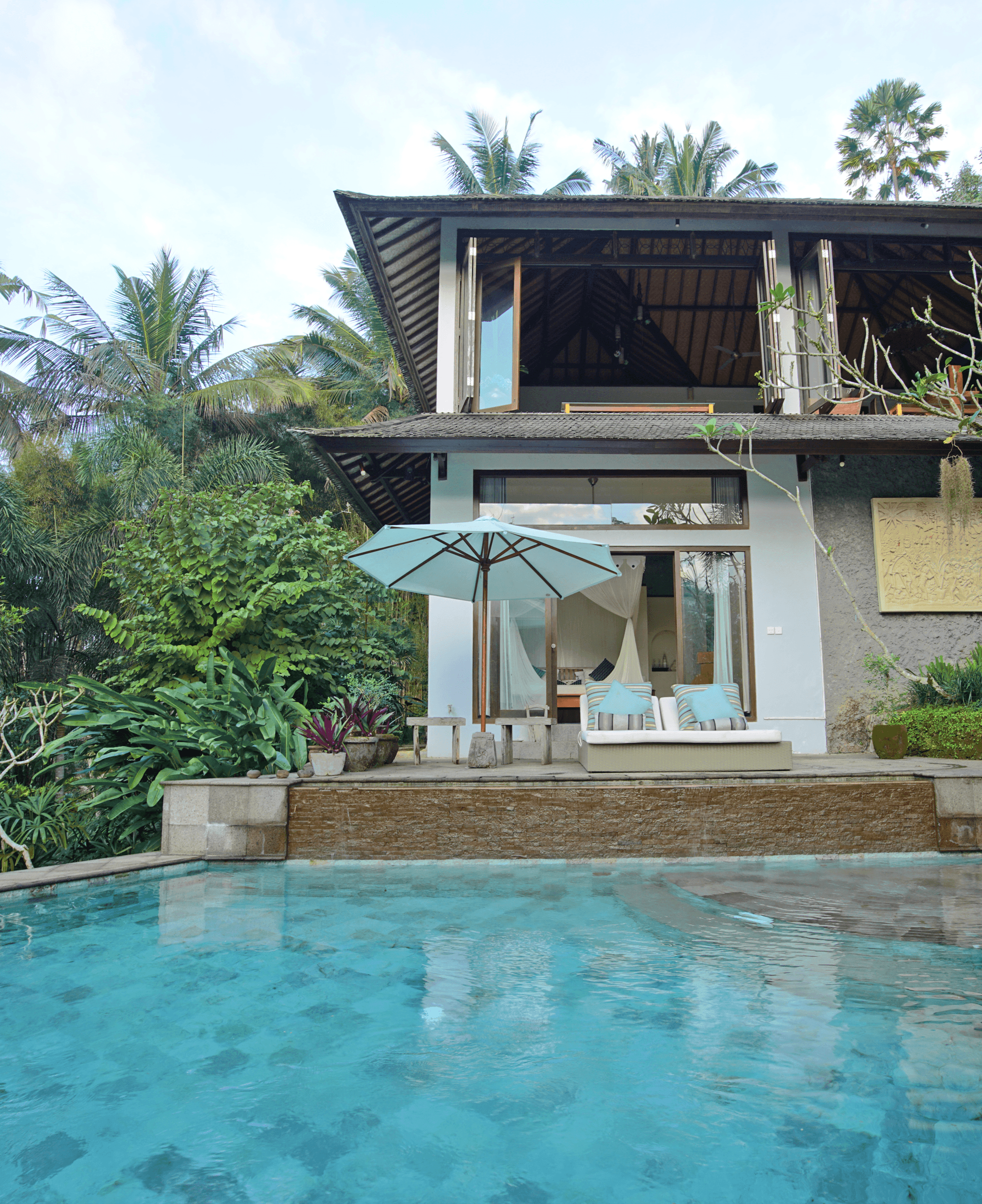 Front pool view